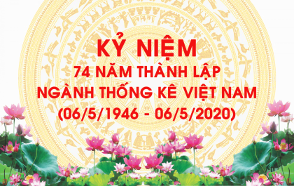 Chào mừng kỷ niệm 74 năm ngày thành lập ngành Thống kê Việt Nam